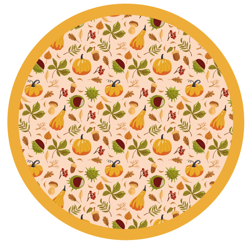 Autumn Harvest Theme nature vinyl carpet - TenStickers