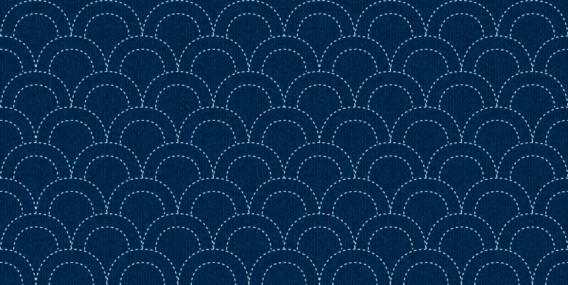 Scallop Pattern Depths geometric vinyl carpet - TenStickers
