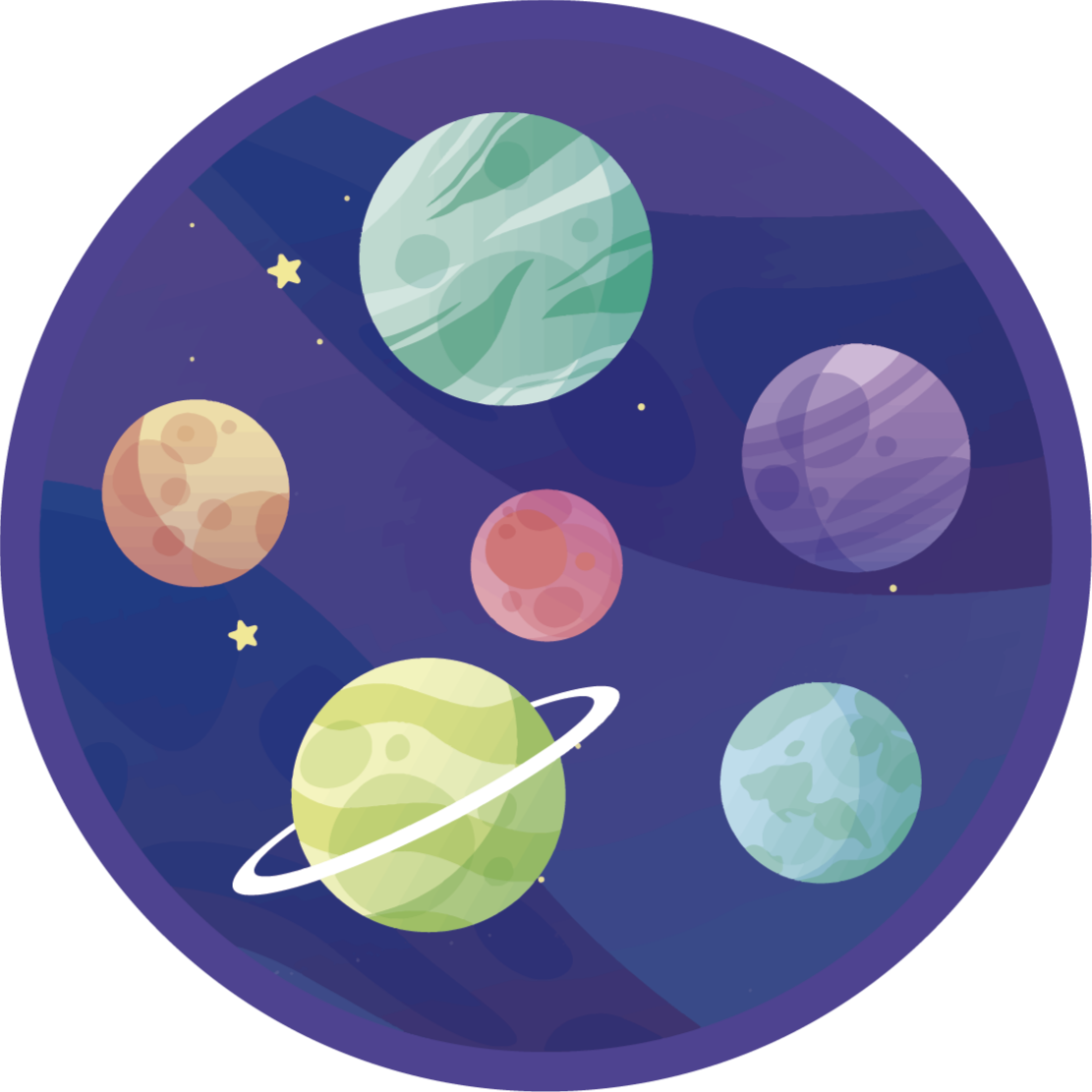 Space Exploration Imagery kids vinyl carpet - TenStickers