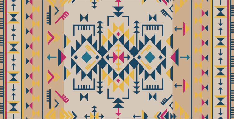 Geometric vinyl carpet for stylish home decor - TenStickers