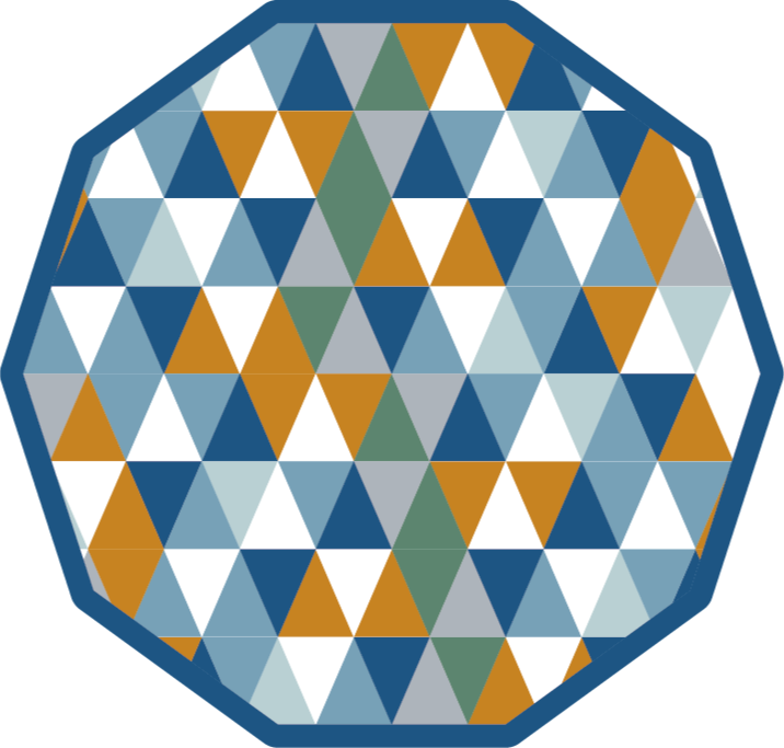 Angular Octagon geometric vinyl carpet - TenStickers