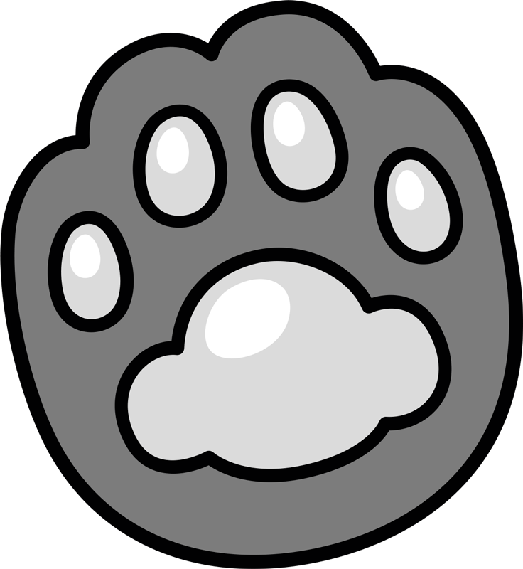 Paw Print animal vinyl carpet - TenStickers