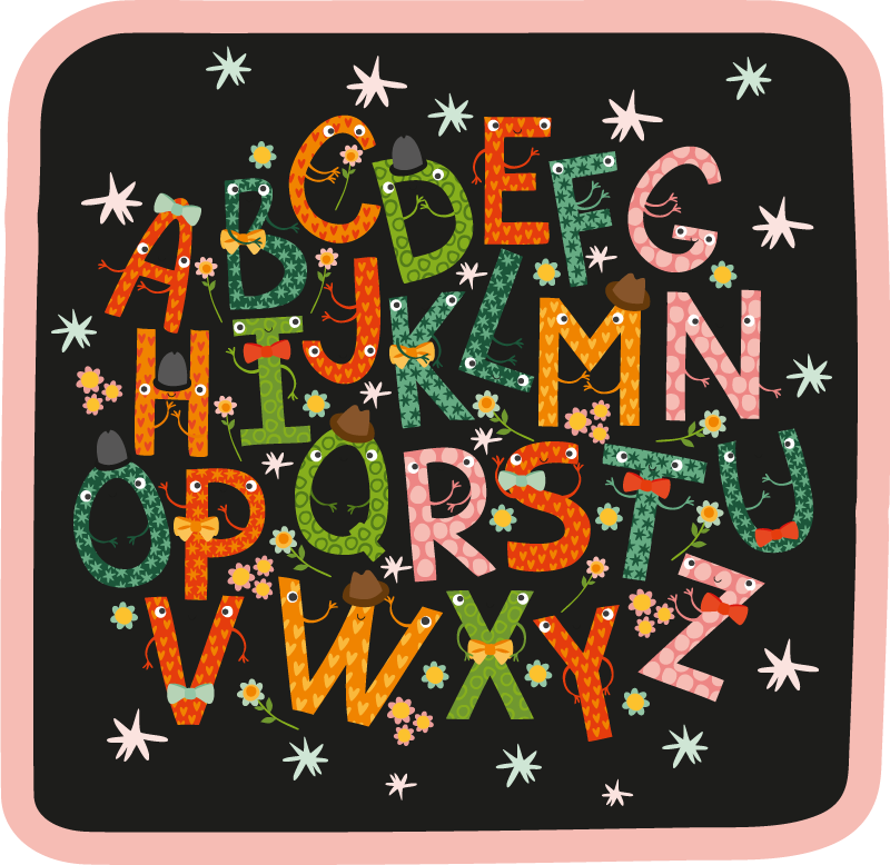 Alphabet vinyl carpet alphabet magic - TenStickers