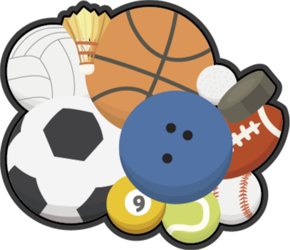 Sports Collage game vinyl carpet - TenStickers