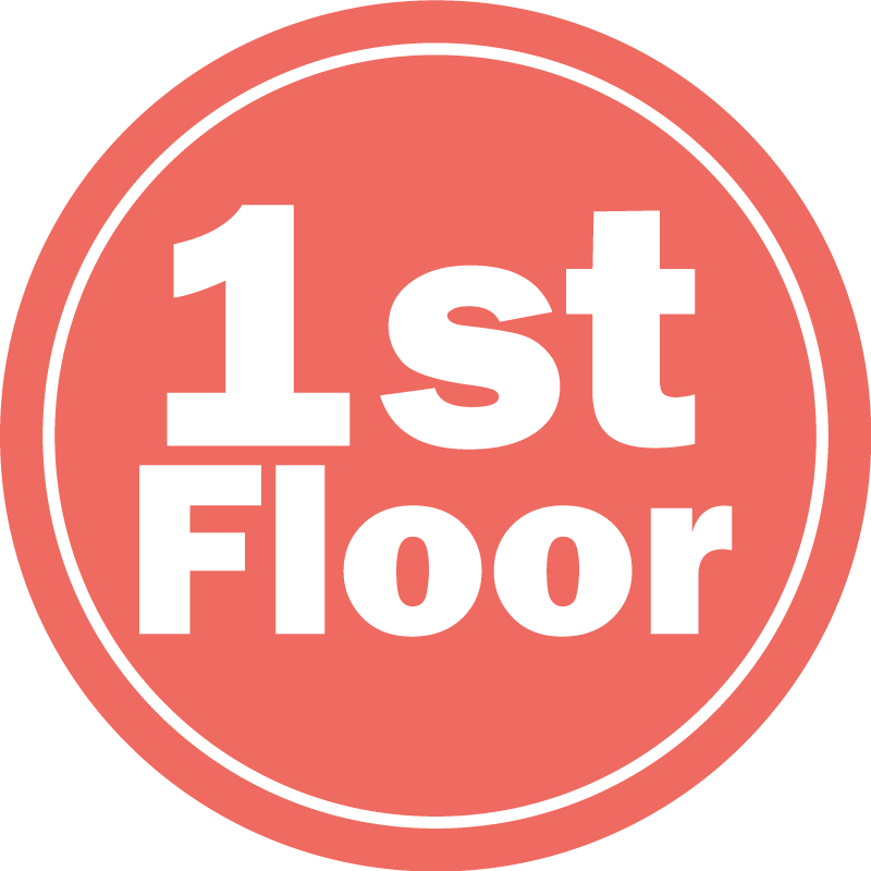 First Floor Sign custom vinyl carpet - TenStickers