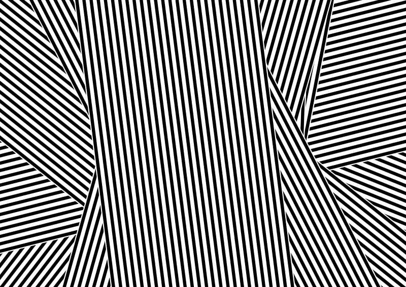 Optical Warp striped vinyl carpet - TenStickers