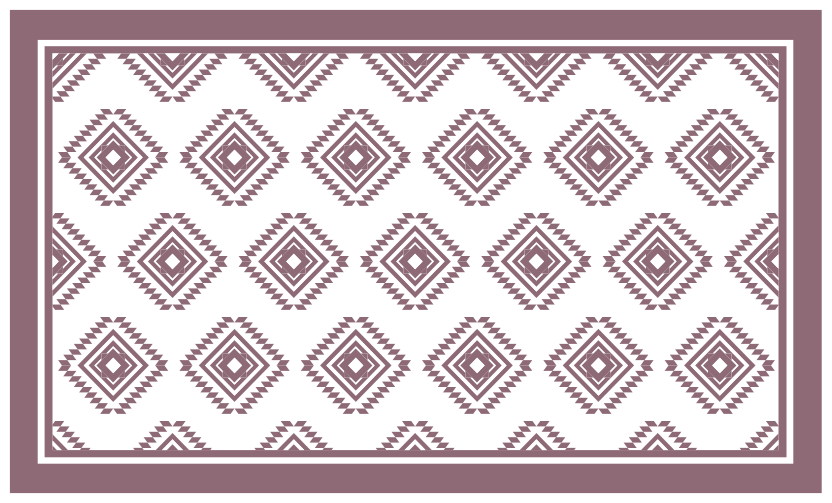 Ethnic vinyl carpet with ethnic patterned design - TenStickers