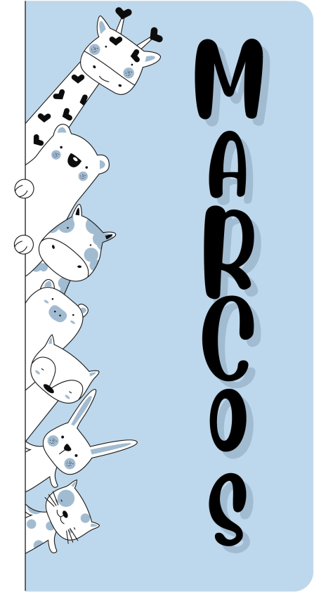 Personalized Critters custom vinyl carpet - TenStickers