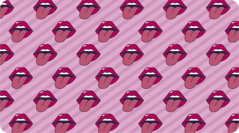 Mouths Pattern kids vinyl carpet - TenStickers
