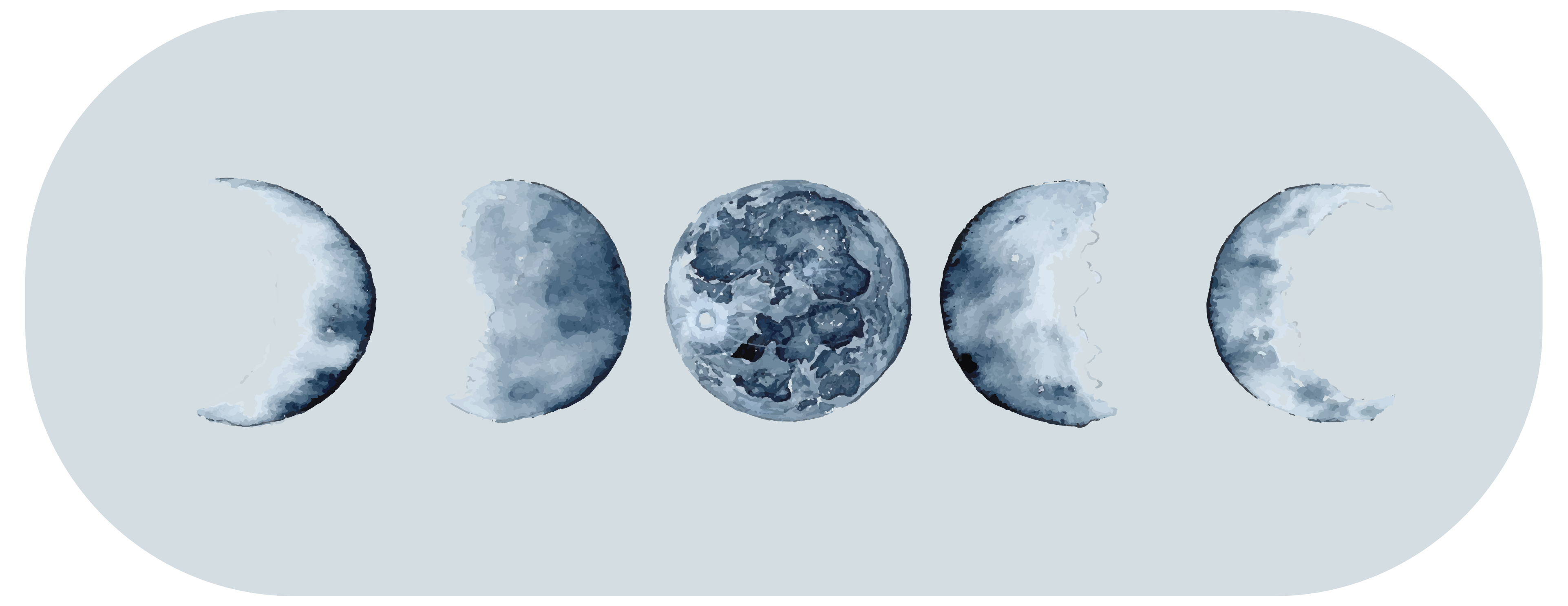 Lunar Phase Sequence nature vinyl carpet - TenStickers