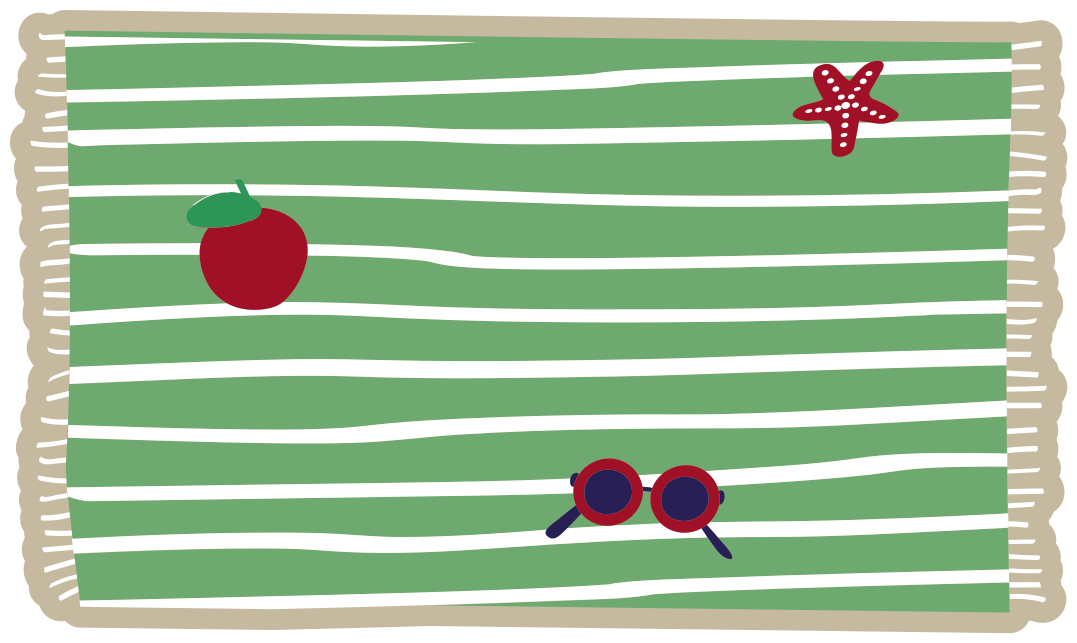 Summer Vibes striped vinyl carpet - TenStickers