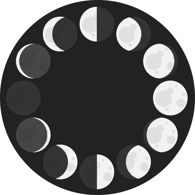 Monochrome Crescent Patterns striped vinyl carpet - TenStickers