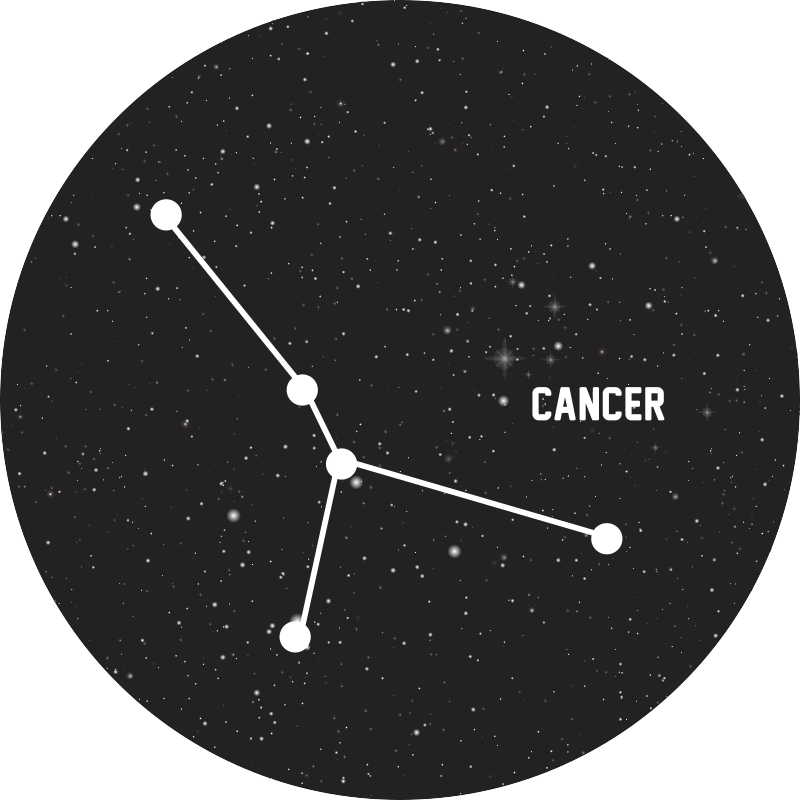 Celestial Constellation star vinyl carpet - TenStickers