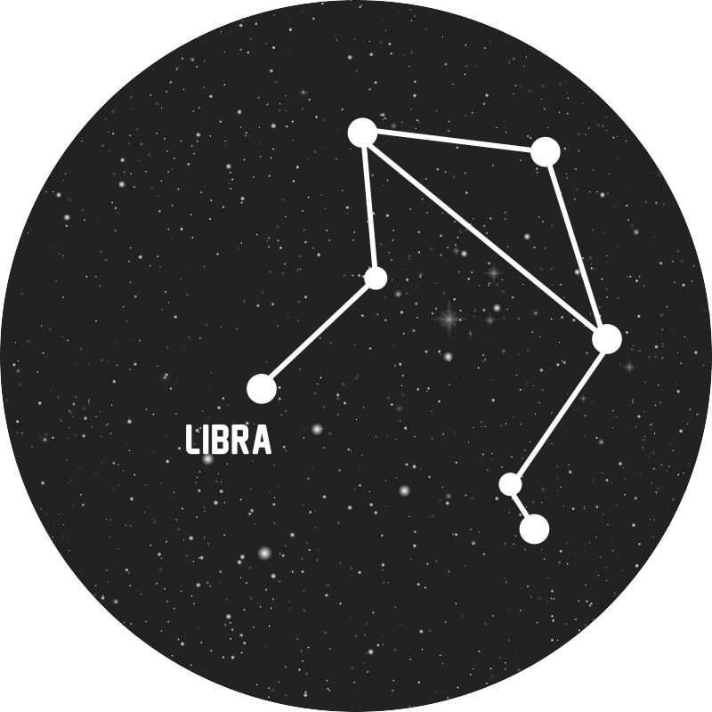 Zodiac Constellation star vinyl carpet - TenStickers