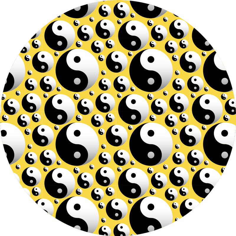 Yin Yang Harmony game vinyl carpet - TenStickers