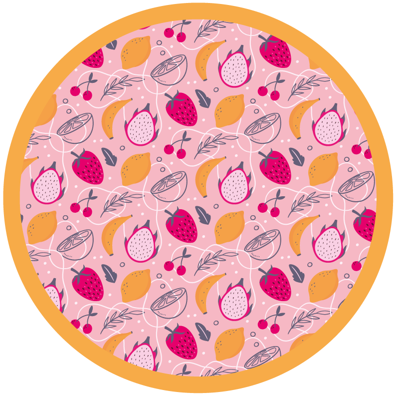 Fruity Delight animal vinyl carpet - TenStickers