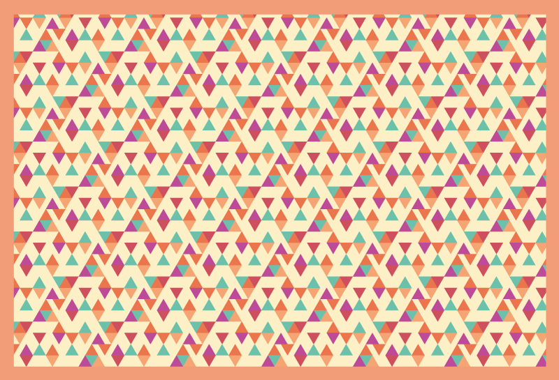 Mosaic vinyl carpet mosaic patterned runner - TenStickers