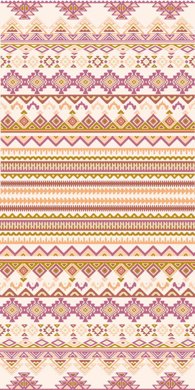 Ethnic vinyl carpet ethnic pattern runner - TenStickers