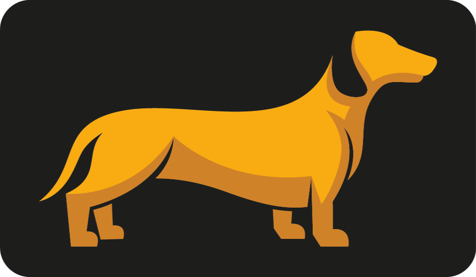 Canine Silhouette animal vinyl carpet - TenStickers