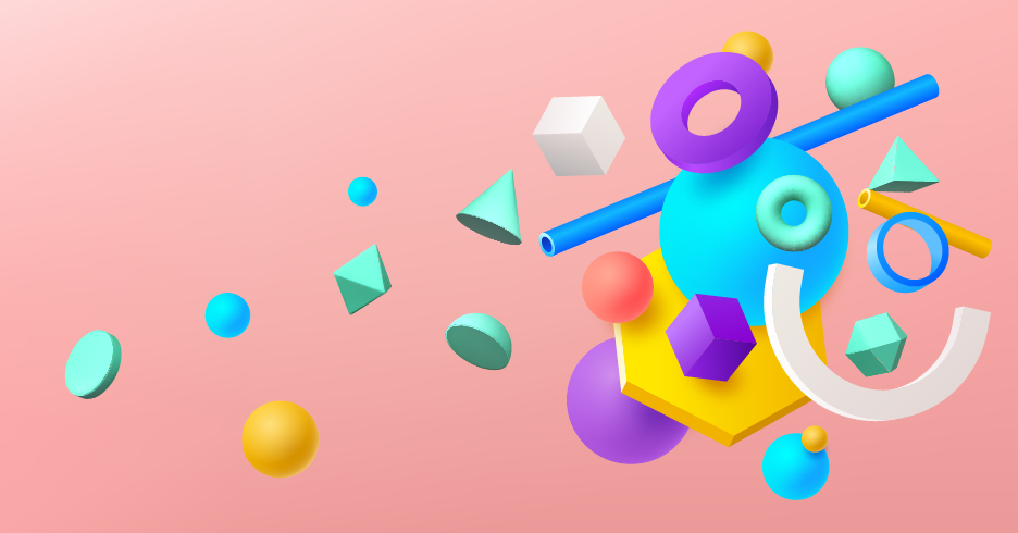 Geometric vinyl carpet in geometric shapes array - TenStickers