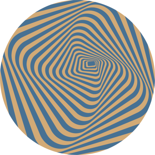 Concentric Stripes striped vinyl carpet - TenStickers