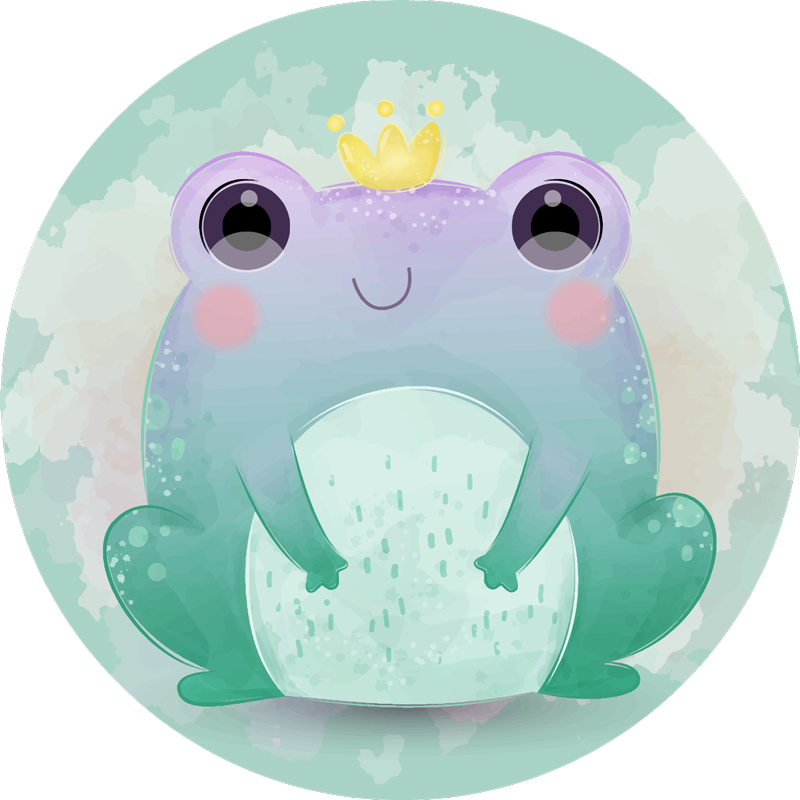 Cartoon Aquatic Friends kids vinyl carpet - TenStickers