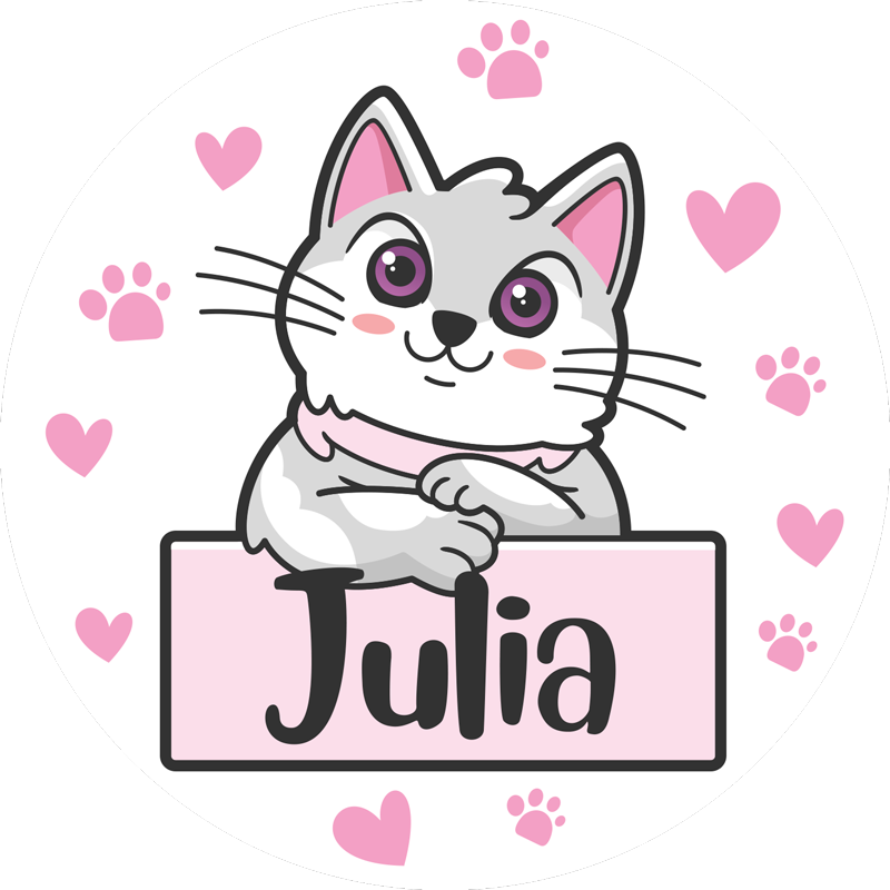 Customized Feline custom vinyl carpet - TenStickers