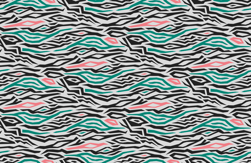Abstract Zebra Lines striped vinyl carpet - TenStickers