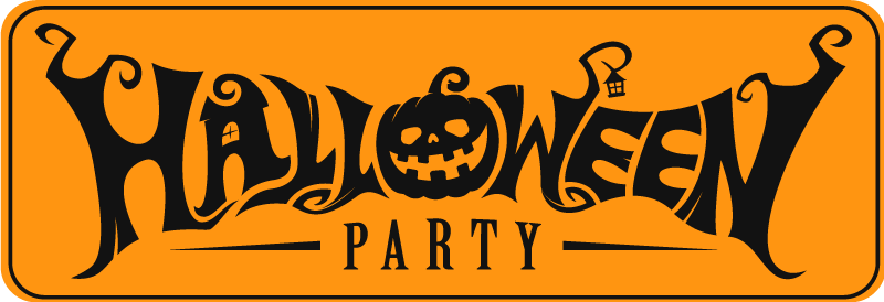 Halloween vinyl carpet halloween celebration banner - TenStickers