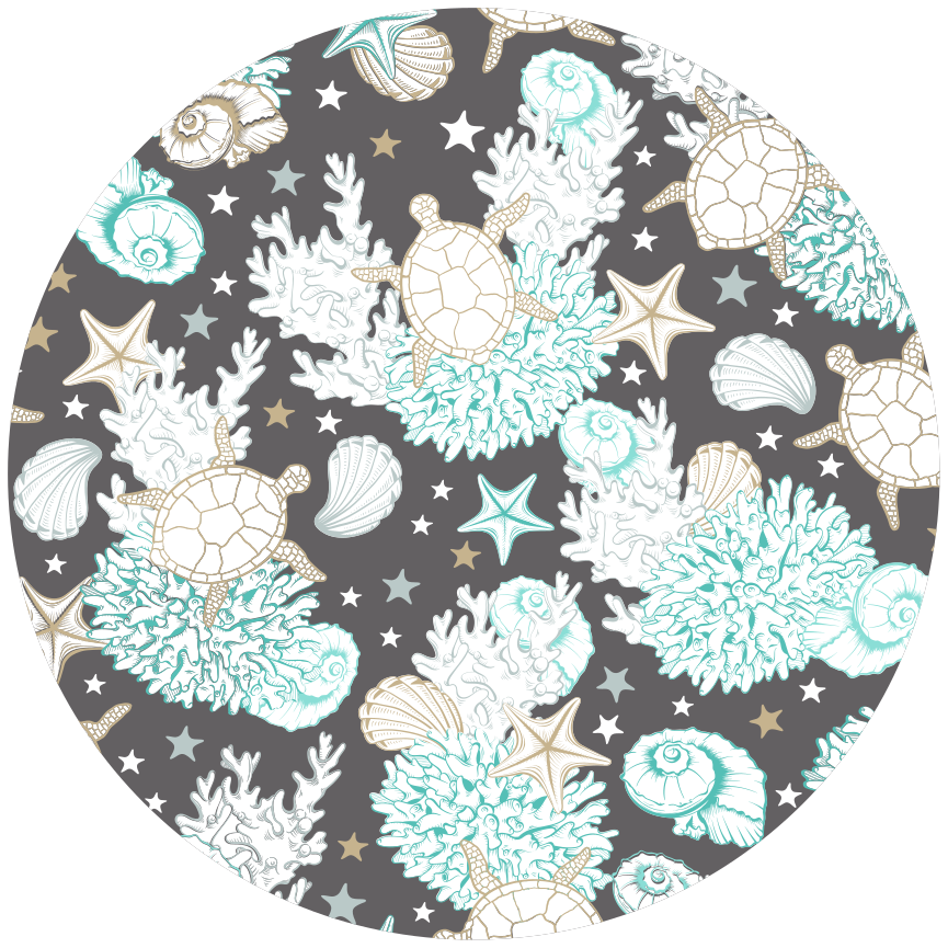 Marine Motif animal vinyl carpet - TenStickers