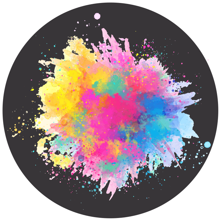 Colorful Splash Explosion texture vinyl carpet - TenStickers
