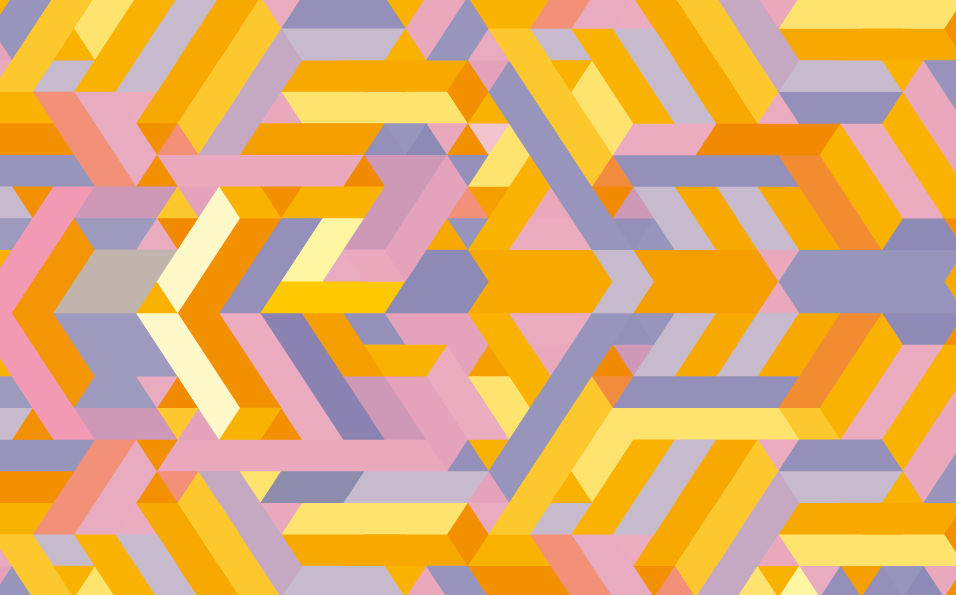 Geometric Pattern Overlap bathroom vinyl carpet - TenStickers