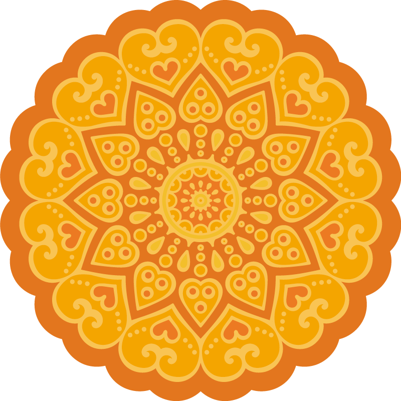 Mandala vinyl carpet mandala floor accent - TenStickers