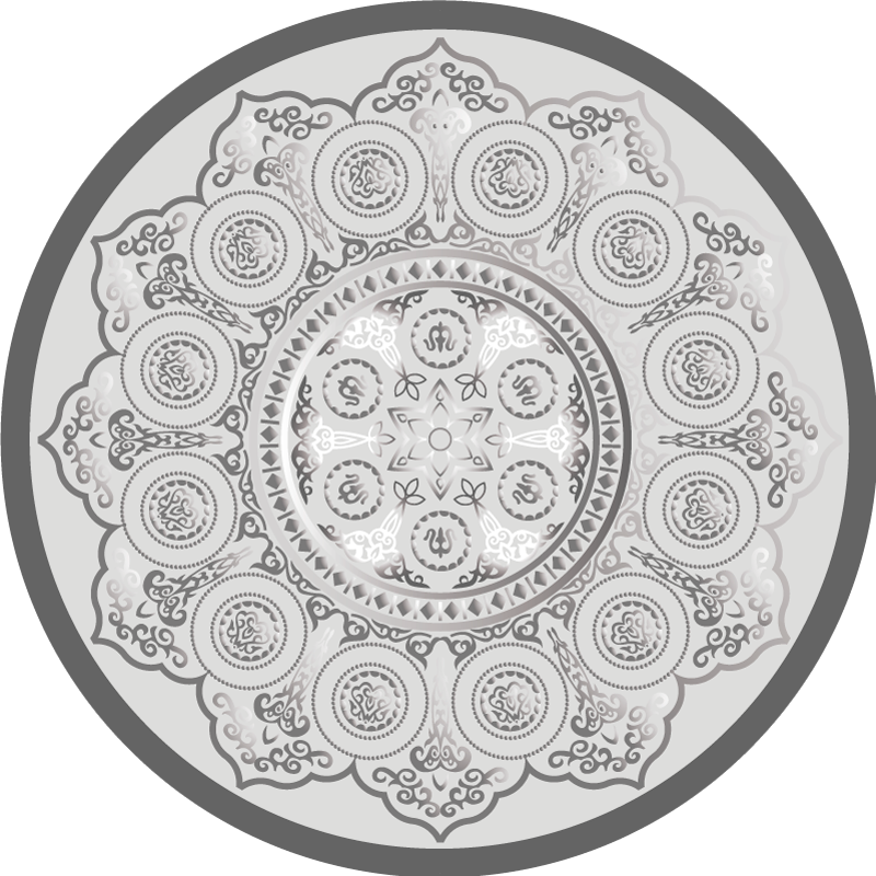 Mandala vinyl carpet mandala pattern design - TenStickers