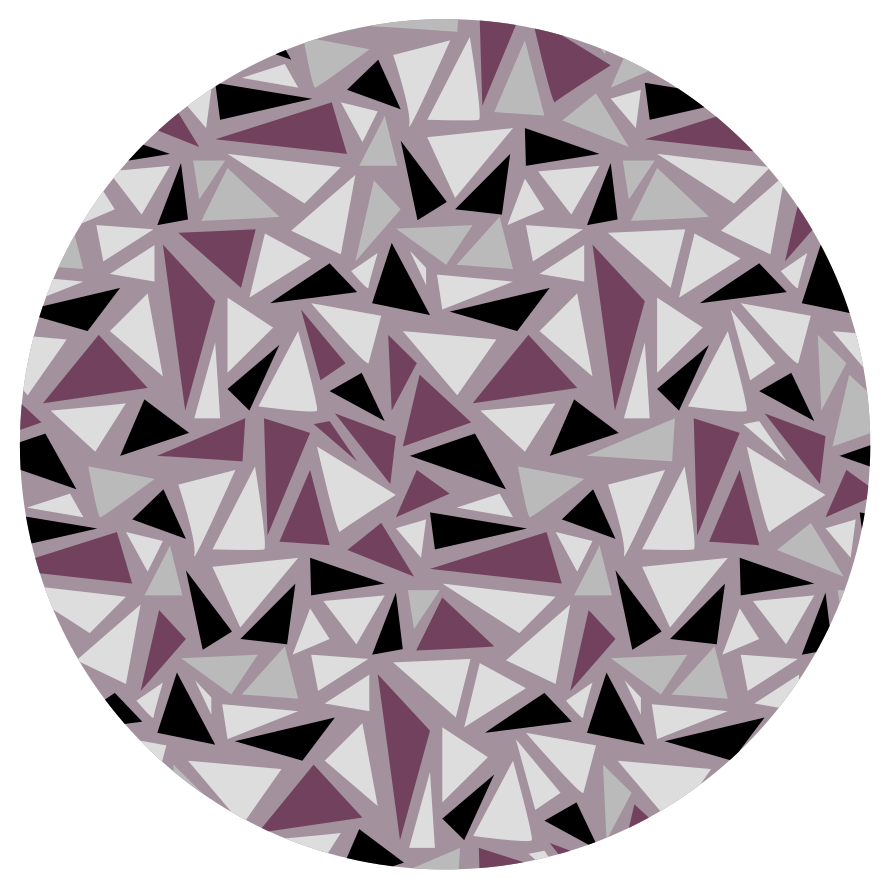 Geometric vinyl carpet geometric triangular mosaic - TenStickers