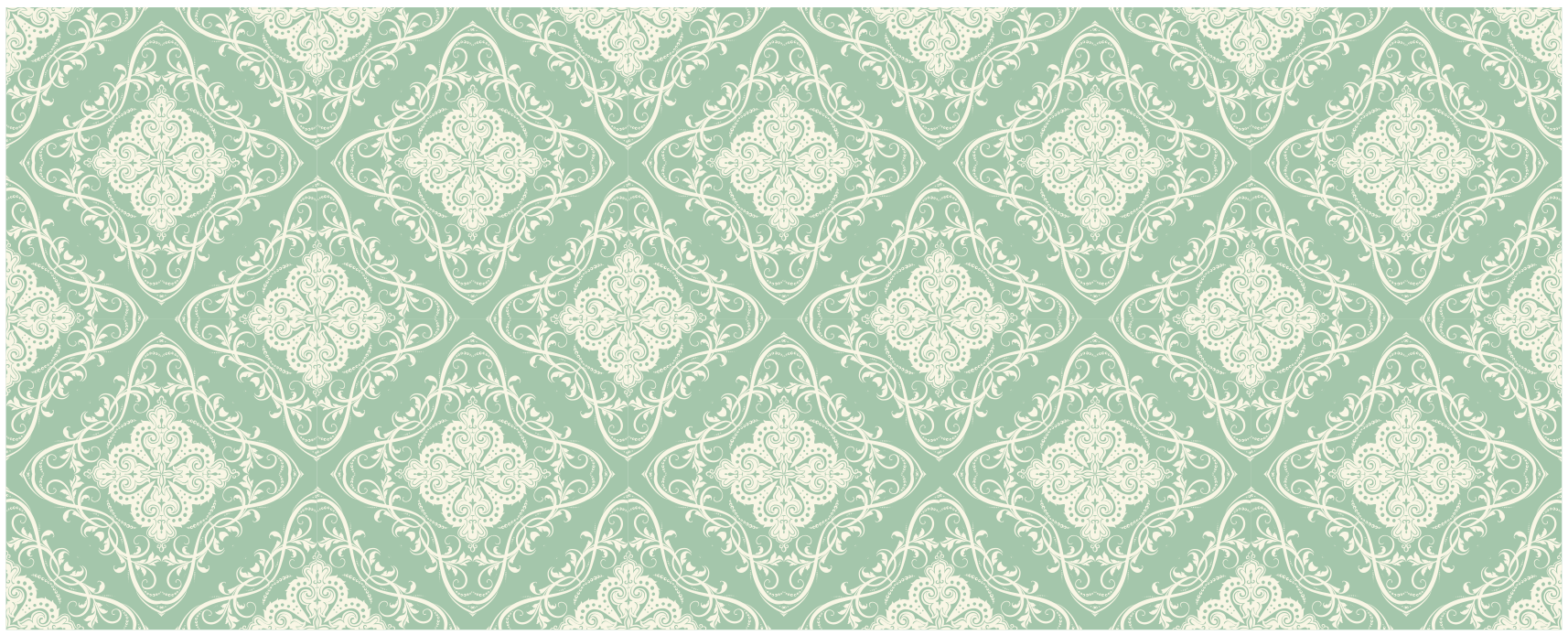 Ornamental Pattern mosaic vinyl carpet - TenStickers