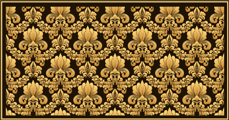 Baroque Ornamentation texture vinyl carpet - TenStickers