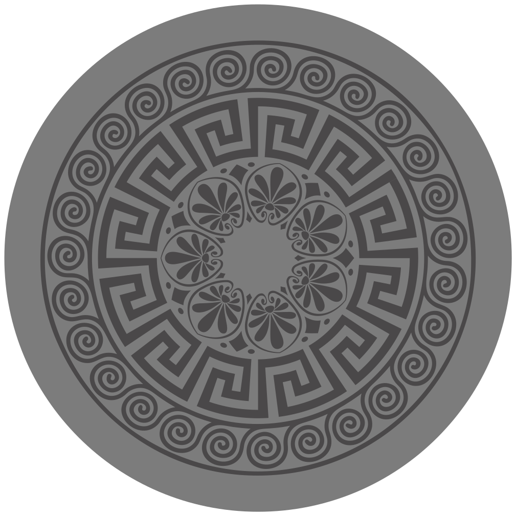 Mandala vinyl carpet with mandala-inspired design - TenStickers