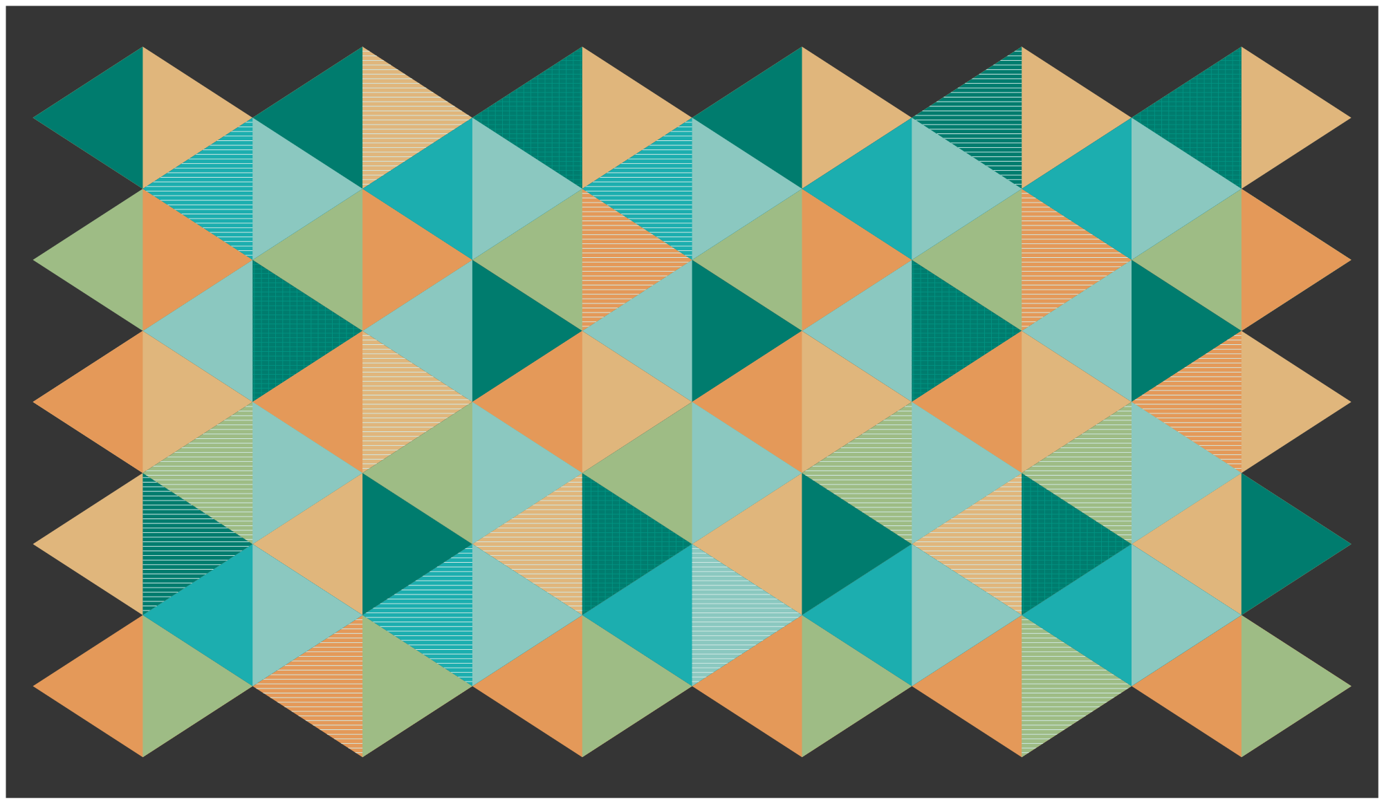 Geometric vinyl carpet with geometric design - TenStickers