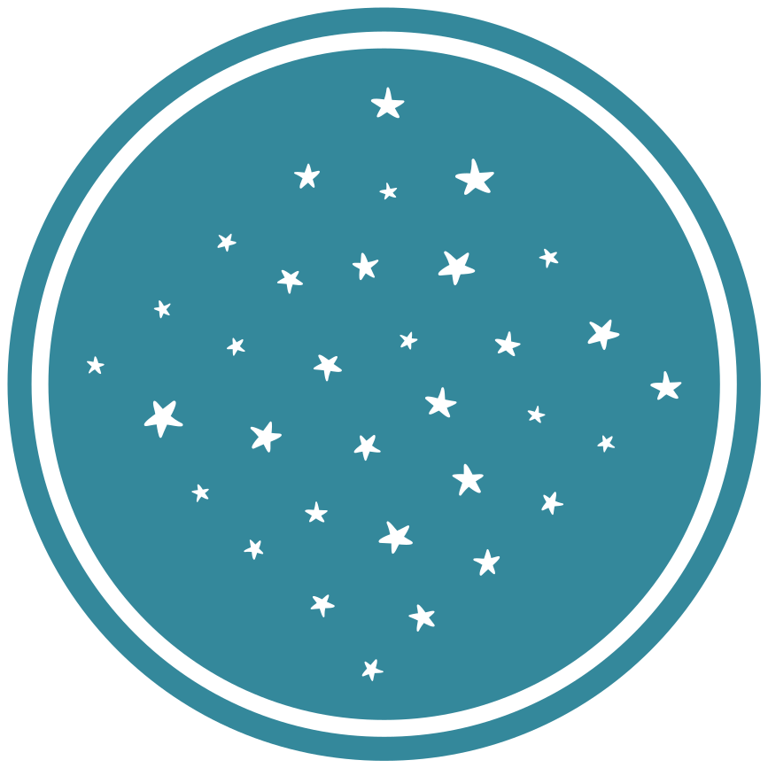 Stellar Motif star vinyl carpet - TenStickers