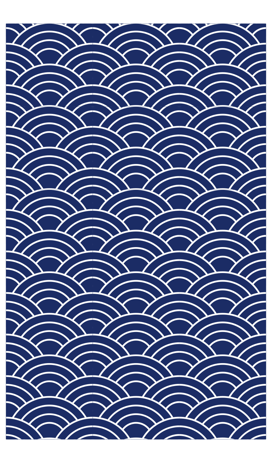 Wavy Lines Pattern geometric vinyl carpet - TenStickers