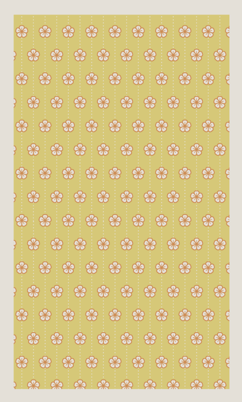 Botanical Kitchen Utensil floral vinyl carpet - TenStickers