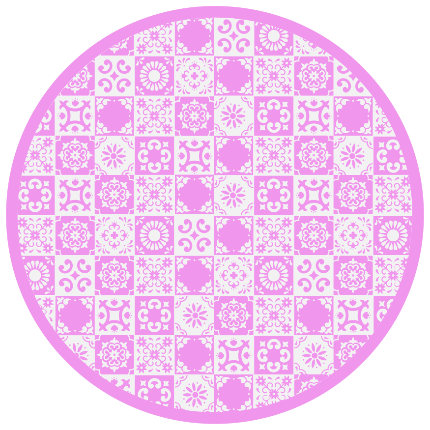 Mandala vinyl carpet mandala inspired circle - TenStickers