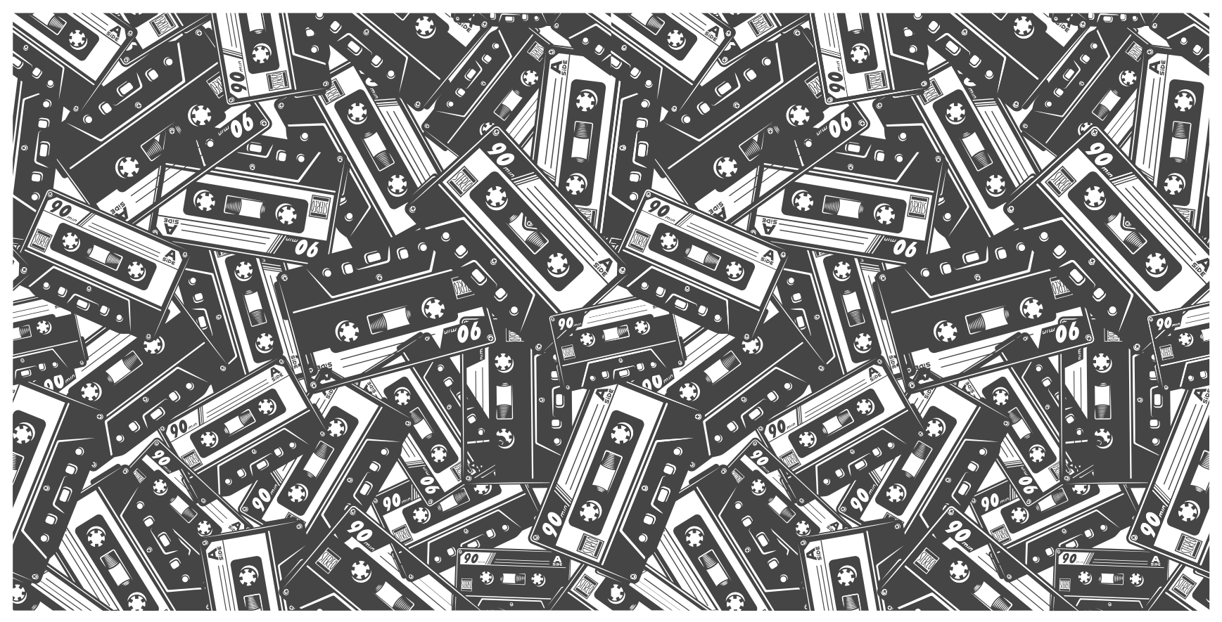 Cassette Tangle game vinyl carpet - TenStickers