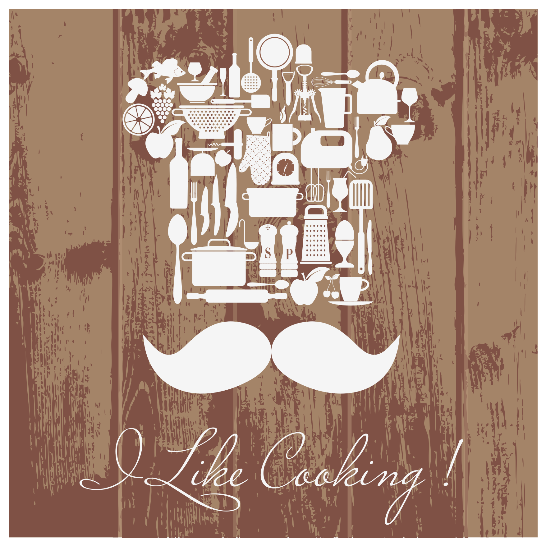 Culinary Enthusiasm Emblem custom vinyl carpet - TenStickers