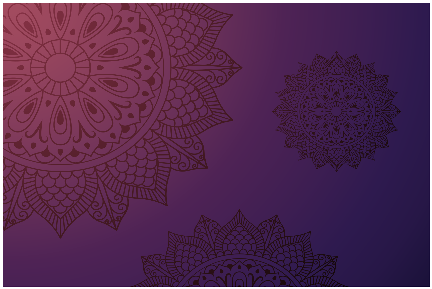 Mandala vinyl carpet mandala pattern rug - TenStickers