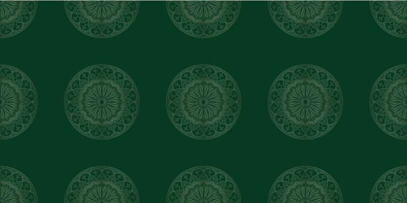 Mandala vinyl carpet with mandala motif design - TenStickers