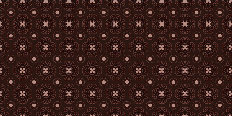Mosaic vinyl carpet with circular mosaic patterns - TenStickers