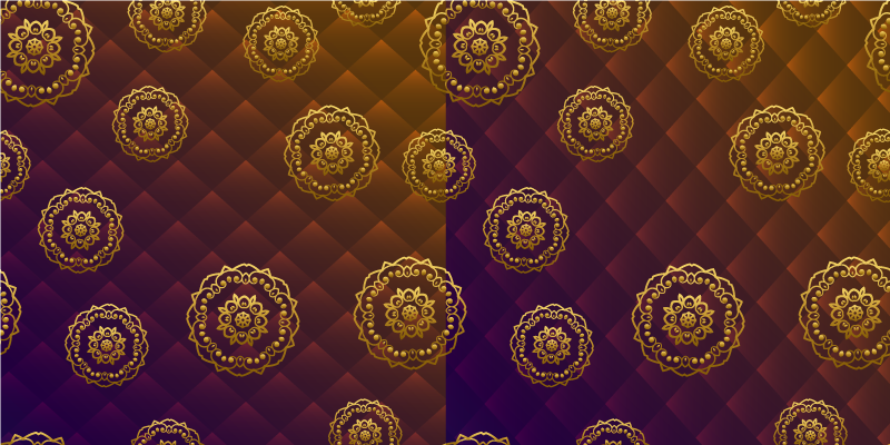 Mandala vinyl carpet mandala motif overlay - TenStickers