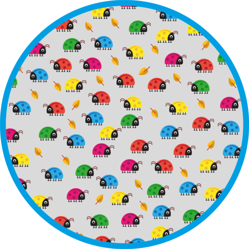 Colorful Car Circle kids vinyl carpet - TenStickers